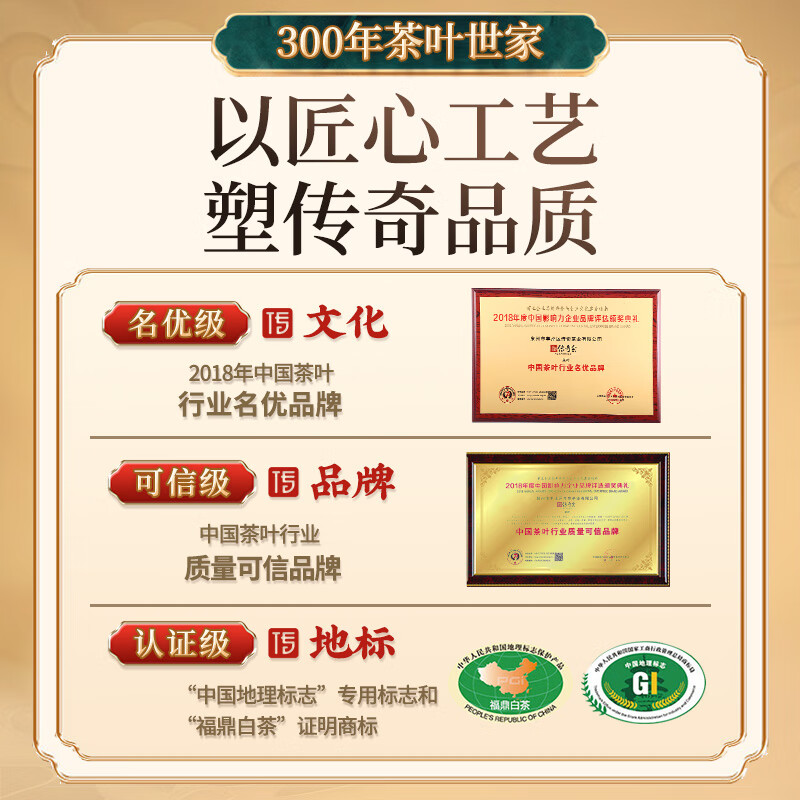 传奇会茶叶福鼎白茶寿眉散茶陈年老白茶礼盒装500g自己喝春节送礼年货
