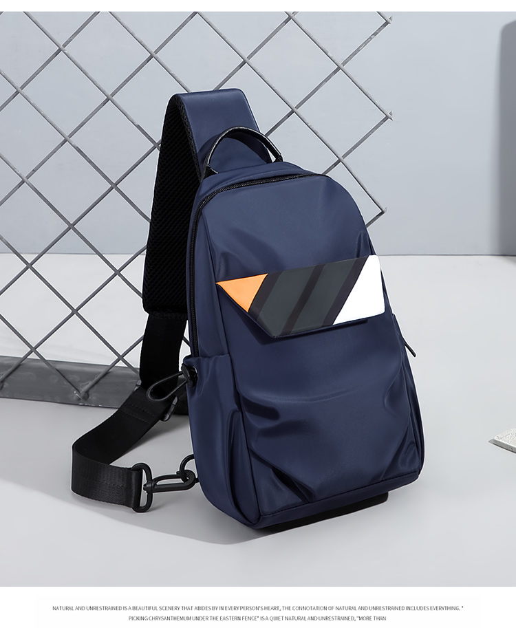 GOLF Chest Bag for Men, Contrasting Color Shoulder Crossbody Bag, Casual Phone And IPad Bag, Multi-Compartment Sports Small Backpack, Running Pack 41