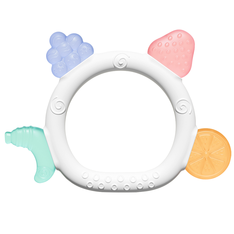 DOCTOR MA Baby Teether Mushroom-Shaped Teether for 4 Months And Above, Oral Stage, Anti-Thumb Sucking Fruit Teether
