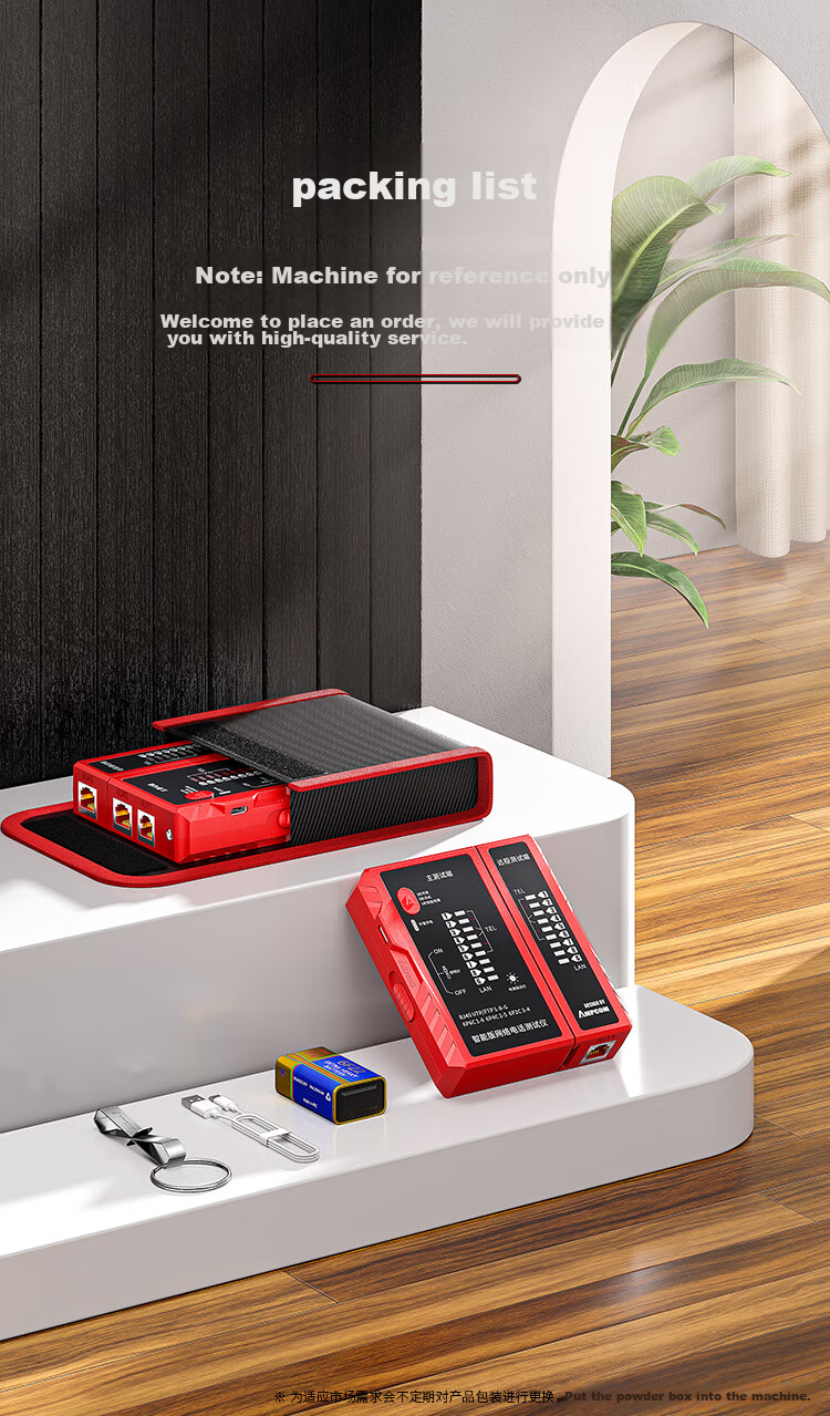 AMPCOM Network Cable Tester, Multifunctional RJ45 Connector Network Cable Tester with Charging POE Anti-Burn, RJ11 Telephone Line Intelligent Detection Tool AMBKZRJ4511 21
