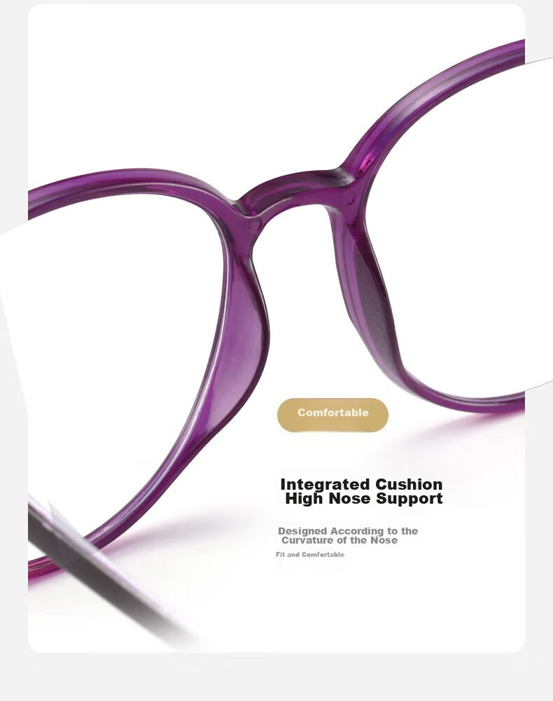 LESCA LUNETIER Reading Glasses for Women, High-End Fashion Resin Lightweight Anti-Blue Light Glasses for Young People, Clear And Stylish Presbyopic Glasses for Elderly 12