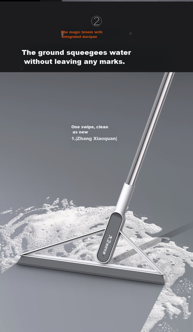 Dawei Multi-Functional Magic Squeegee Broom for Water And Floor Cleaning, Dual-Purpose Scraper for Windows F6 4