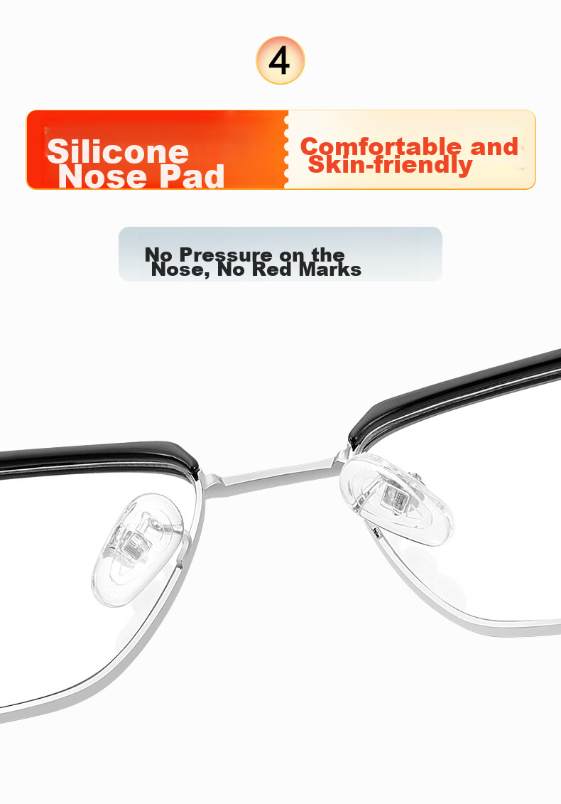 Bertha East China Sea Natural Crystal Lens Brand Reading Glasses for Men, Stone Eyeglasses, High-End Clear Anti-Scratch Wear-Resistant, Gift for Father 13