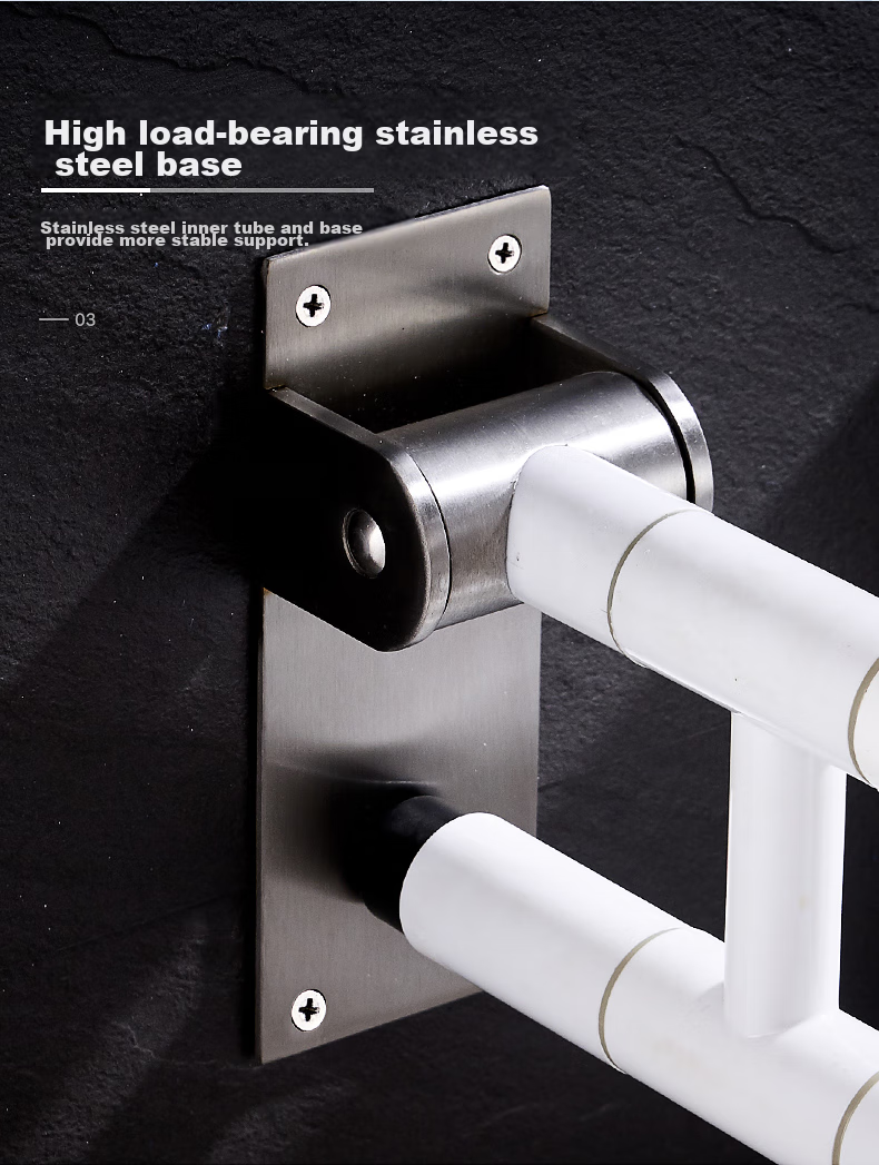 MODUN Toilet Handrail, Bathroom Support Rail, Elderly Safety Anti-Fall Seat Support, Toilet Barrier-Free Riser, Foldable 8