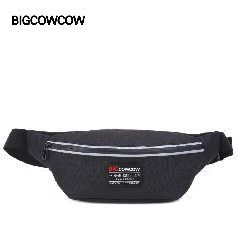 BIGCOWCOW Crossbody Bag for Men And Women, Casual Shoulder Bag, Waist Pack, Messenger Bag, Men's Bag, Sports Bag for Women, Black