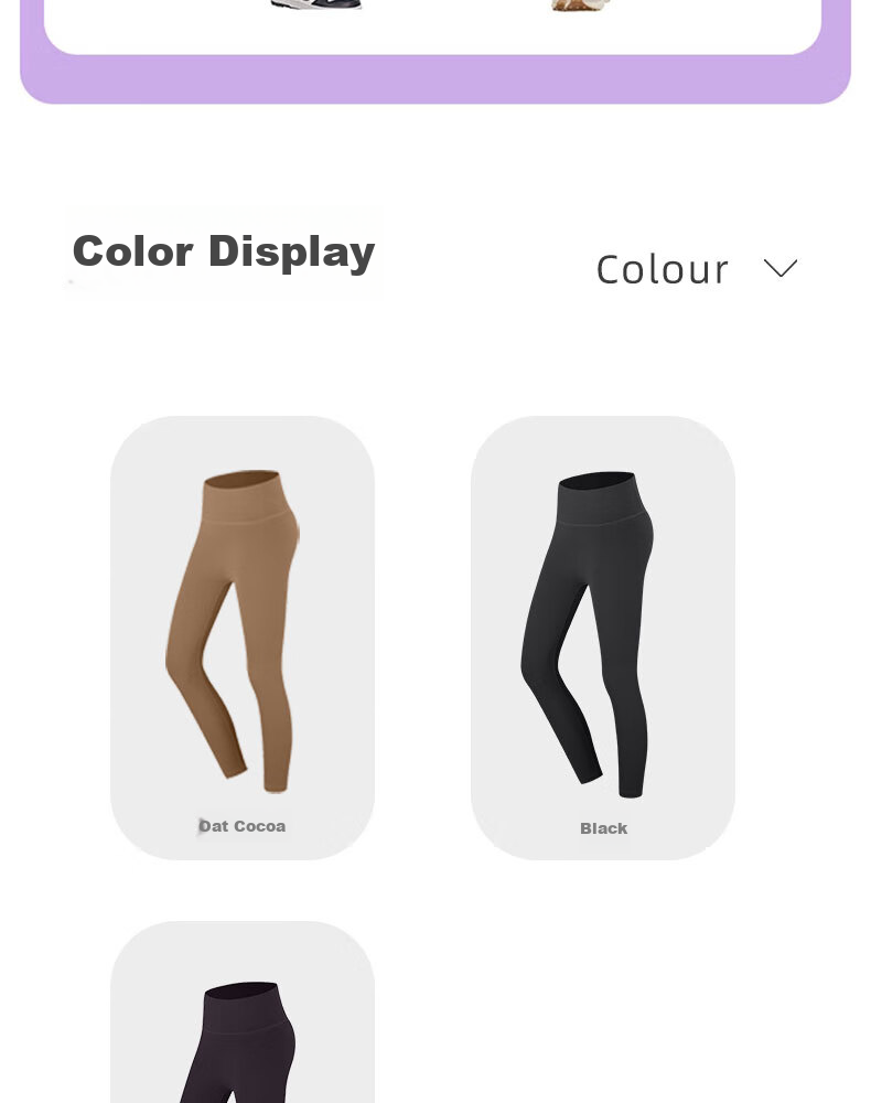 LangSha Yoga Pants, Naked-Feel Quick-Dry Elastic High-Waist Butt-Lifting Women's Sports Fitness Leggings, Tight-Fitting Slimming, Nan Shi Purple, XL 12