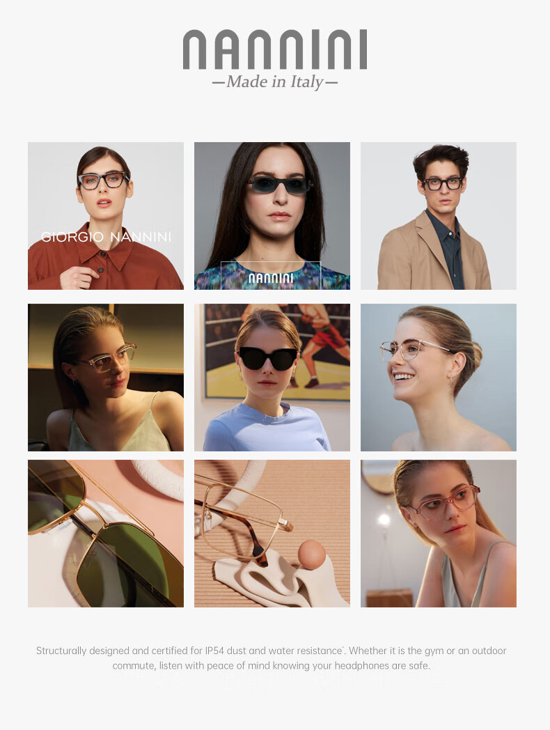 NANNINI Imported Anti-Blue Light Reading Glasses, Lightweight, Fashionable, Foldable, Portable, Frameless, High-Definition Reading Glasses, Amber Color, 100 Degrees 15