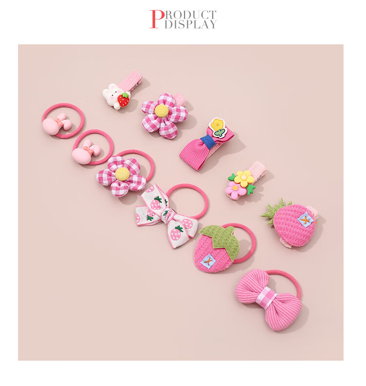 CHIMERA 4-Piece Children's Hair Ties, Bun Maker, High Ponytail Holder, Non-Damaging Hair Bands, Girls' Mid-Autumn Festival Gift 18