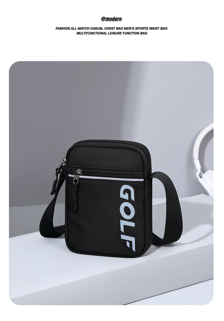 GOLF Shoulder Bag, Casual Crossbody Bag for Men, Lightweight Mini Phone Bag, Small Backpack for Women, Water-Resistant Hanging Bag, Sports Bag 3