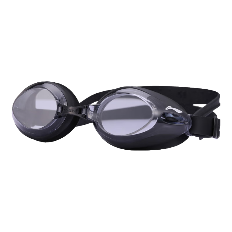 Li-Ning Swimming Goggles, High-Definition Anti-Fog Large Frame Swim Glasses, Diving Waterproof Goggles for Men And Women, Adults And Children, LSJL6231 Black 600° Swimming Goggles