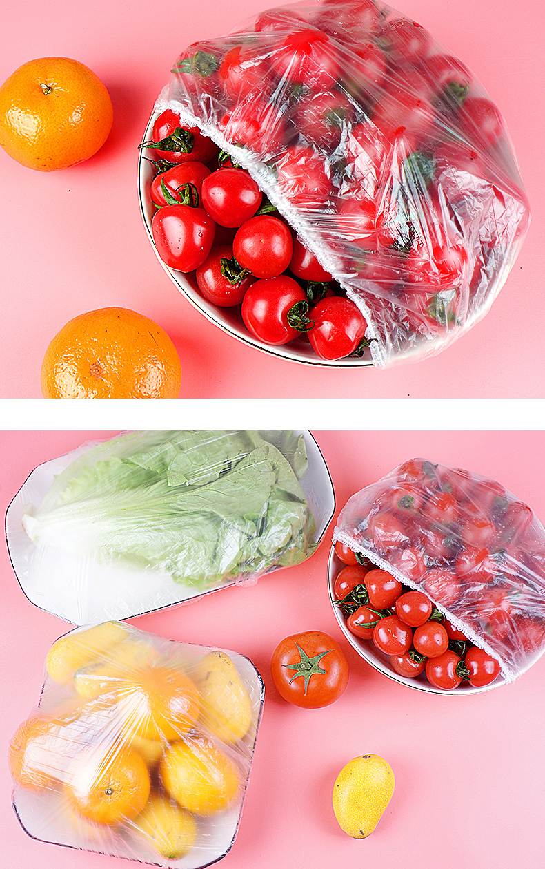 Sodolike Shangdao Food-Grade Fresh-Keeping Covers 300 Disposable Drawstring Thickened Kitchen Self-Sealing Bags Durable 9