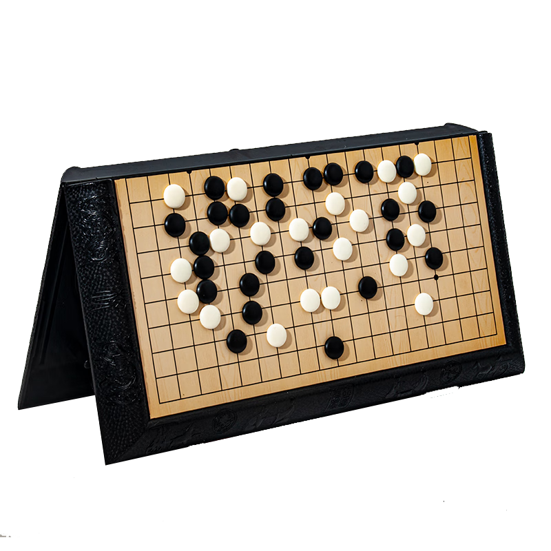 FORTHGOER Magnetic Go And Gomoku Board Set with 5x5 Grid, Children's Five-In Chess Set, Go Board Kit F-901 Father's Day Gift