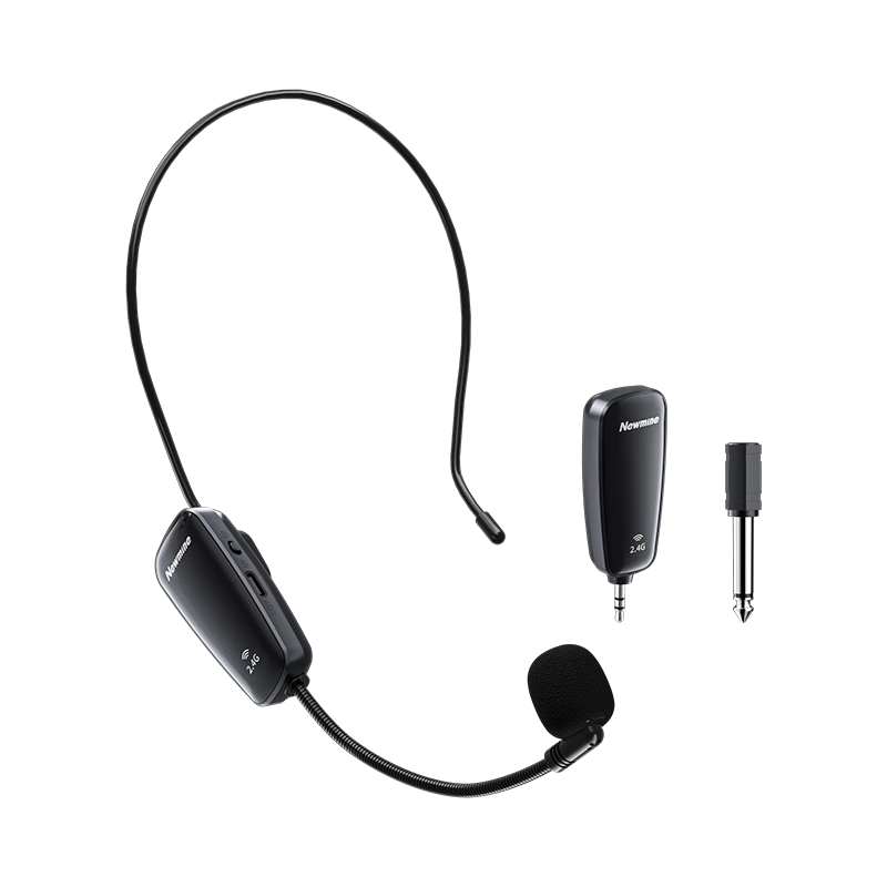 Newmine MU02 Wireless Microphone for Teaching, Online Classes, Tour Guide Use, Headset Microphone, Live Streaming, Short Video Recording, Outdoor Performance, Amplifier, Speaker, And Sound Pickup