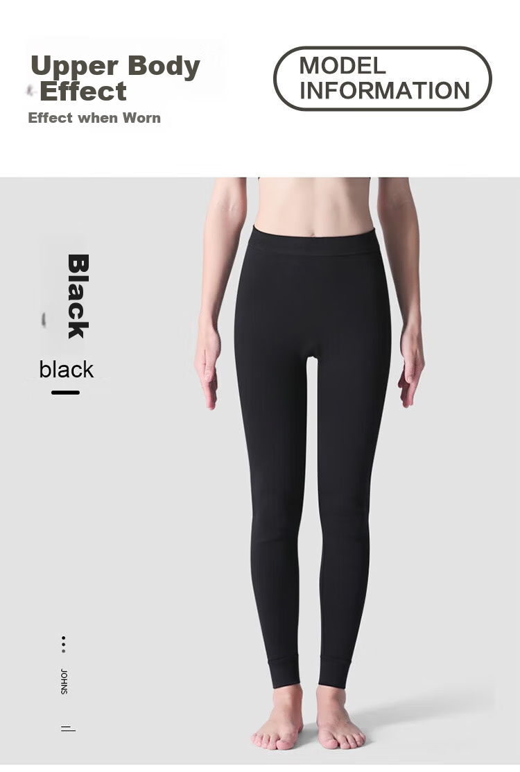 XUEXIMAN Women's Pure Cotton Long Johns, Single Piece All-Cotton Thermal Underwear, Base Layer Pants, Cotton-Lined Leggings, Plus Size Warm Pants for Autumn And Winter Seasons 13