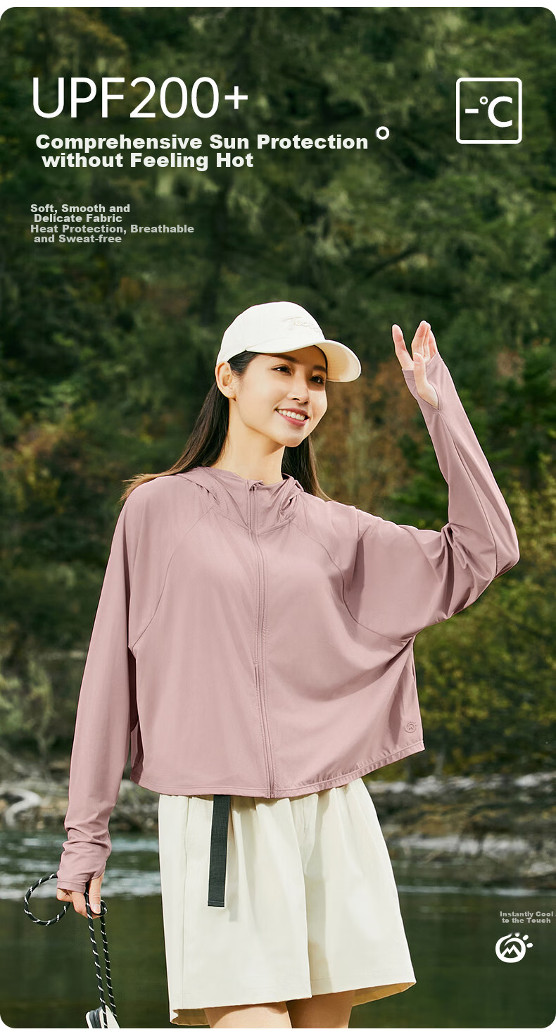 TECTOP Women's Sun Protection Jacket, UV-Resistant, Breathable Summer Travel Windbreaker Coat 2422104FS, Women's Medium Gray, Size S 5