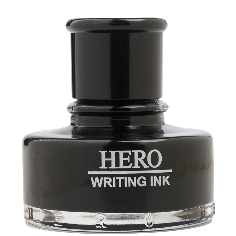 HERO Fountain Pen Ink Pigment Large Capacity Pigment Bottle Ink 440 Black 50ml