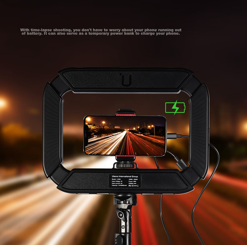 Ulanzi U200 Handheld Ring Light with Dual Color Temperature, for TikTok Live Streaming, Tattoo, Manicure, Eyelash Extension, Photography, Mobile And Mirrorless Camera Lighting, Rabbit Cage Live Streaming Stand 14