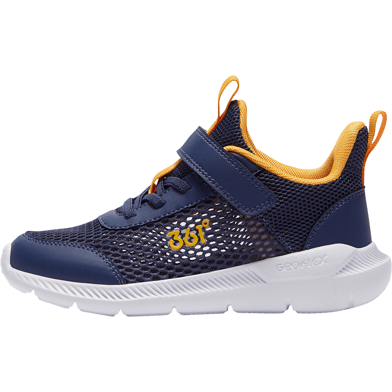 361° Children's Running Shoes, Summer 2026, Boys And Girls Aged 3-12, Lightweight Large Mesh Running Shoes, Blue, Size 32