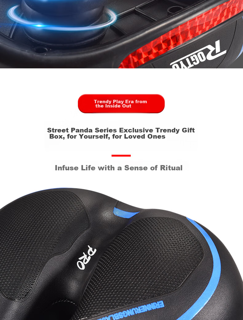 ROGTYO Bicycle Seat, Mountain Bike Saddle, Thickened Universal Seat Cushion, Bike Seat Accessory 14
