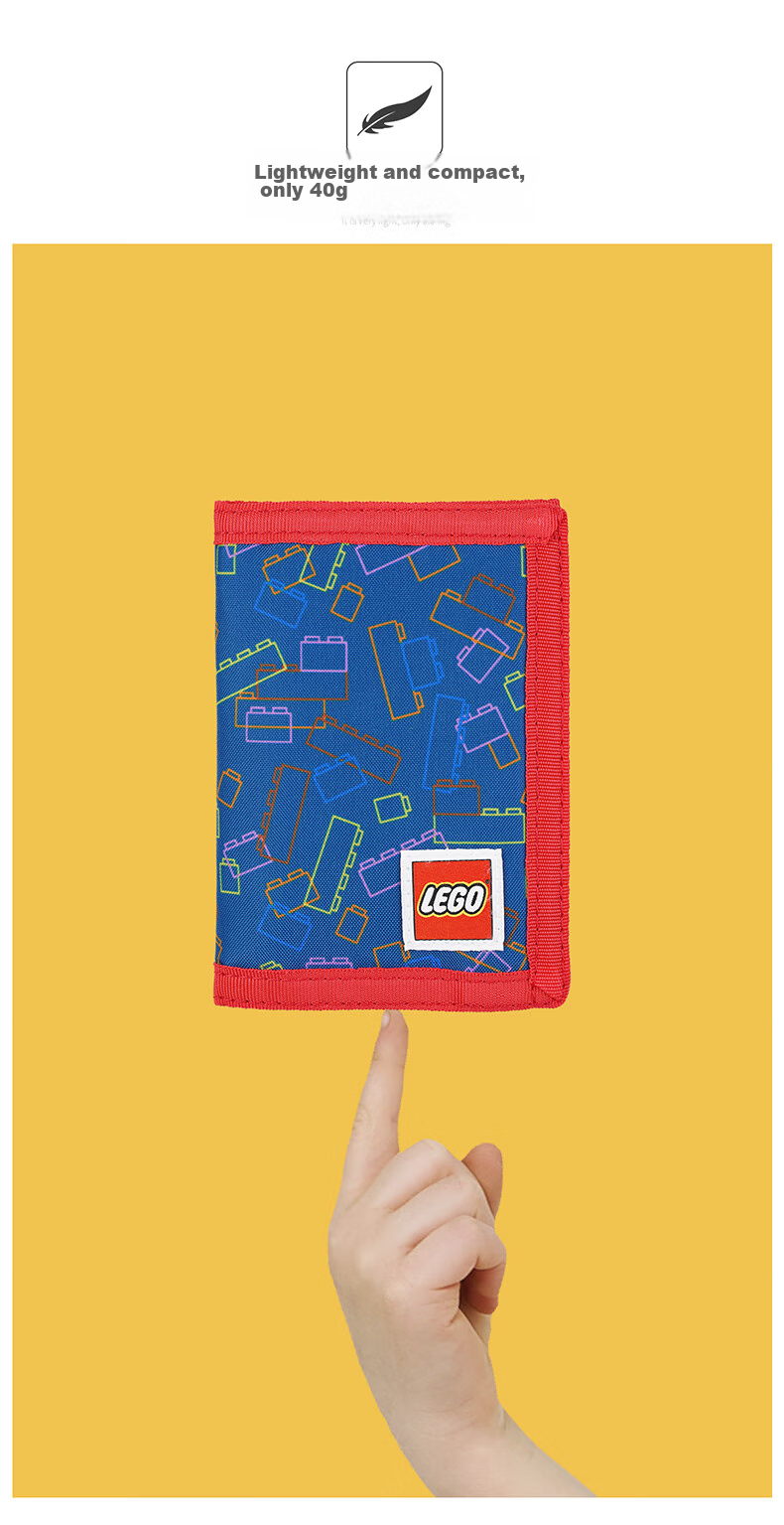 LEGO Card Holder, Children's Wallet, Fabric Folding Wallet, Student Bus Card Holder, 10103 Gift, Gree 7