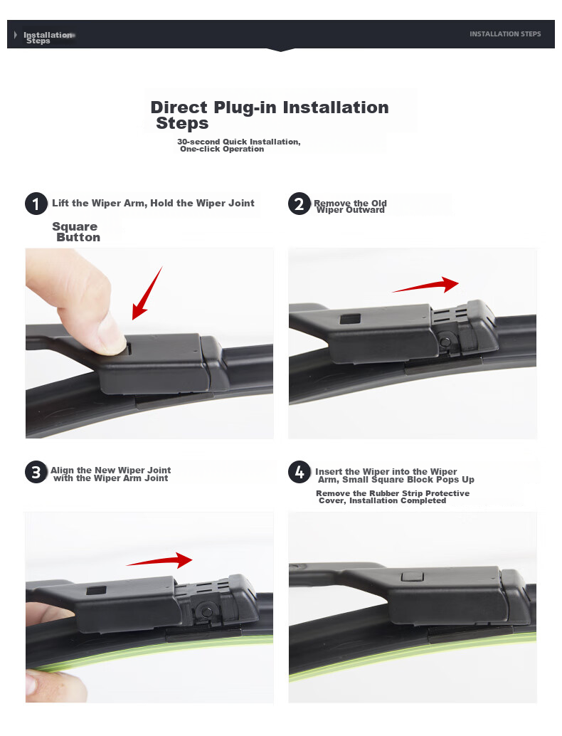 Meisim Great Wall Oula Haomao 21-24/Haomao GT (21-24), Windshield Wipers, Original Factory Wiper Blades 5