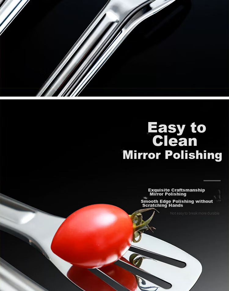 BJ Tongs Food Clamps Stainless Steel Tongs Kitchen Steak Tongs Barbecue Tongs Meat Tongs Food Clamps 5