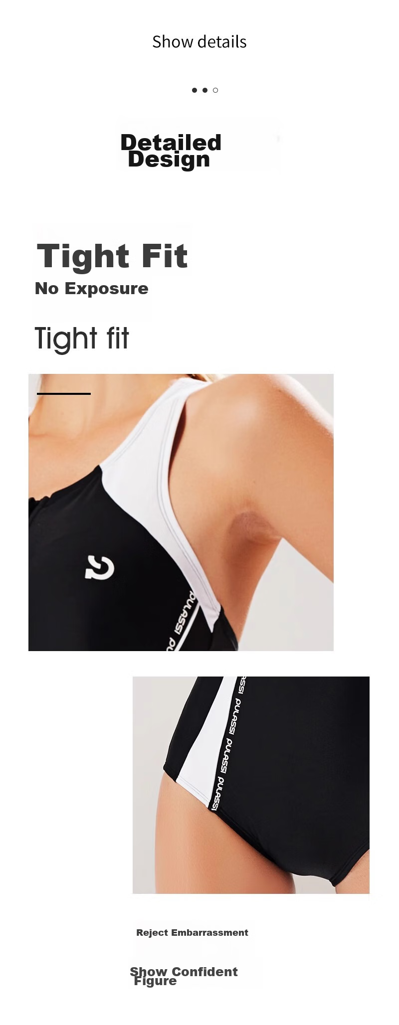 PULASSI Women's Swimsuit, Tummy Control, Slimming Effect, High-End Feel, 2026 New Popular Style, for Swimming Pool Racing, Sold by JD 12