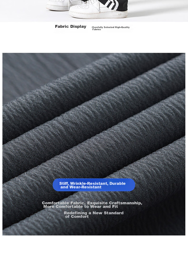 Dingfengbaoluo Casual Pants for Men, Summer American-Style Quick-Dry Sports Loose Straight-Leg Versatile Trousers K508 Black M 3