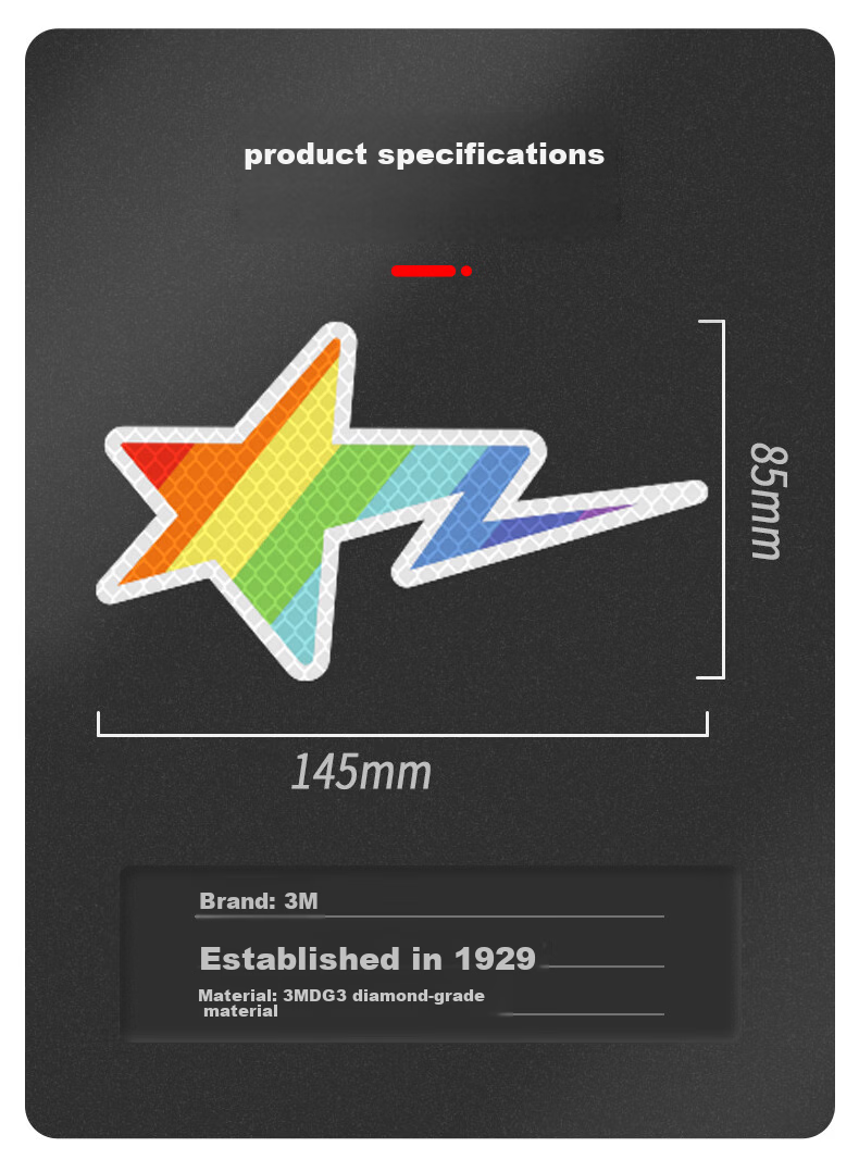 3M Reflective Warning Tape, Luminous Sticker for Electric Bikes, Motorcycles And Cars, Scratch Cover, Diamond Grade - Small Peach Blossom, 9.5cm*9.5cm (1 Piece) 10