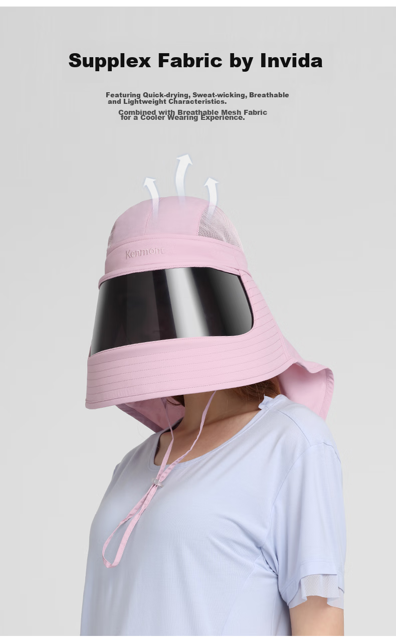 Kenmont Spring And Summer Full Face Sun Protection Mask for Women, UV-Resistant Neck Guard, Sun Visor, Outdoor Protective Hat Km-3774 8