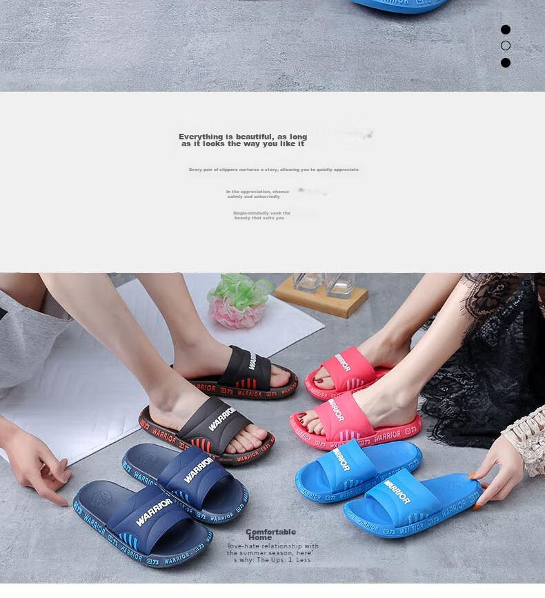 Huili Korean-Style Slippers, Couple Style, All Seasons, One-Word Design, Bathroom And Outdoor Wear, Non-Slip, Wear-Resistant Slippers, HL1203, Brown, Size 44 3