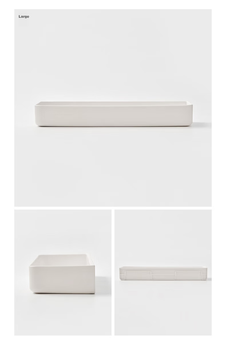 MUJI ABS Wall-Mounted Storage, Slipper And Towel Rack, Large White, Length 45 × Width 5.8 × Height 5cm 4