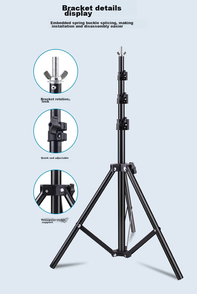 LATZZ 2.7*3 Meter Live Streaming Photography Backdrop Stand, Green Screen Stand, Green Screen Cloth, Chroma Key Photo Background Cloth Stand, Portrait ID Photo Shooting, Thickened Portable Telescopic Gantry Background Stand 11