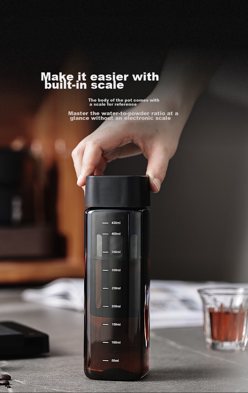 Bincoo Portable Cold Brew Cup, Travel Coffee Mug, Summer Cold Brew Pot, Cold Steeping Cup, Tritan Water Bottle 7
