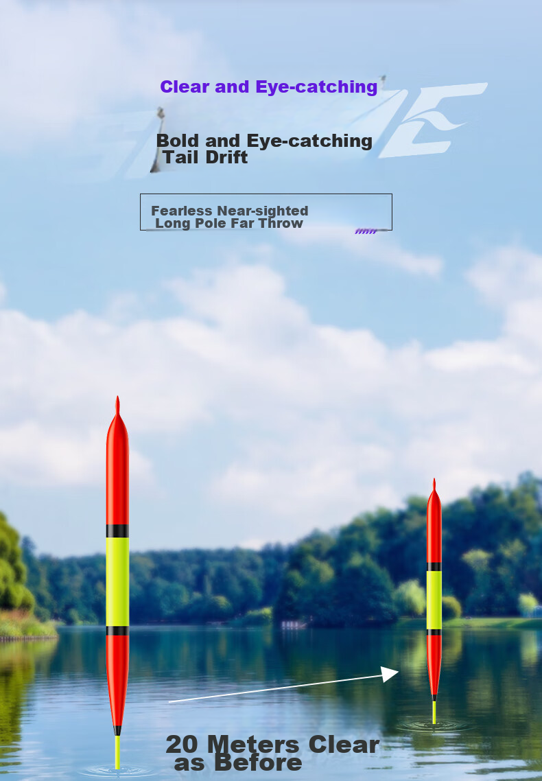 Xiaofengxian T-NF Float Set, Three-Pack, High-Sensitivity Wild Fishing Float Set, Nano-Enhanced Thickened Eye-Catching Fish Floats 2