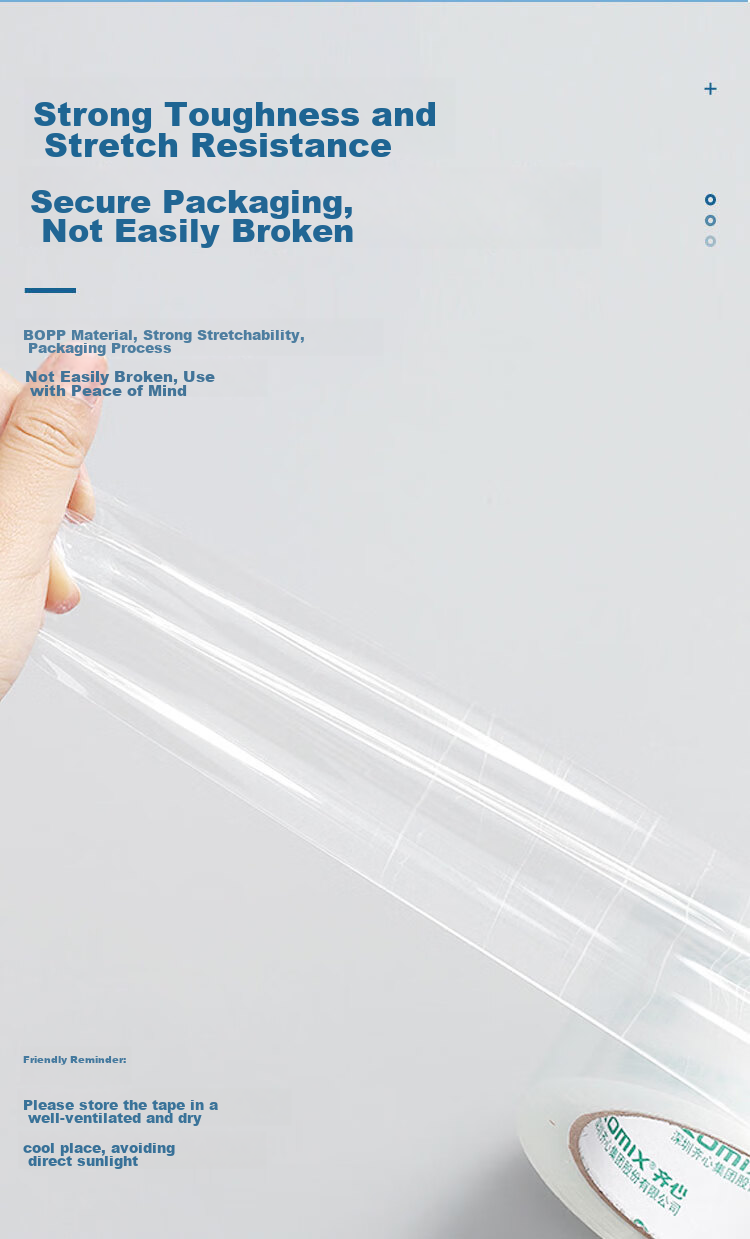 COMIX Transparent Tape/wide Tape/boxing Tape, Express Packaging Tape Transparent, 6 Rolls, Width 60mm*60y*45um, Length 54.8 Meters/roll, JP6006-6 4