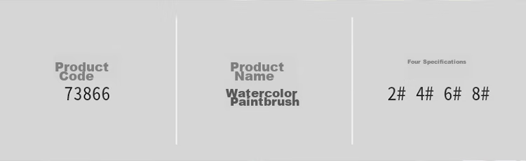 Deli 4 Double-Numbered 2/4/6/8 Gouache Brushes Oil Painting Brushes Specialized for Oil Painting Blue 73866 Girls Children Graduation Gift for Boys And Girls 2