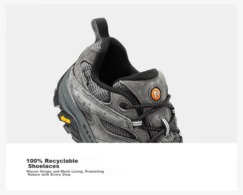 Merrell MOAB3 GTX Hiking Shoes, Outdoor Waterproof Sports Climbing Shoes for Men, Vibram Outsole, Non-Slip Breathable Winter Shoes, Size 42 7