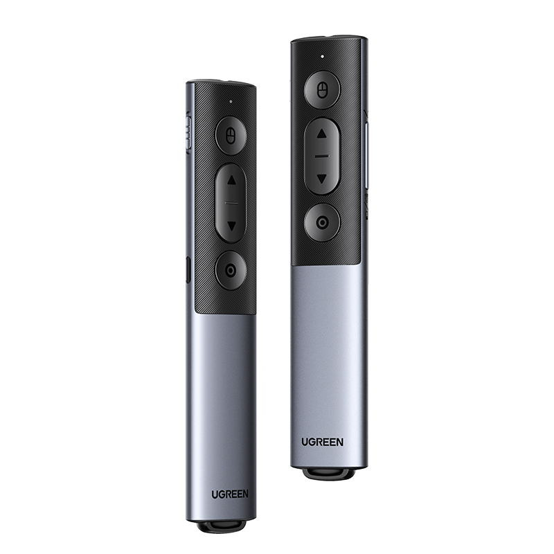 UGREEN Laser Pointer PPT Page Turner with Digital And Physical Dual Lasers, Suitable for Large Meetings, LED Screens, Seewo Whiteboards, Timing/air Mouse/custom Bluetooth 45490