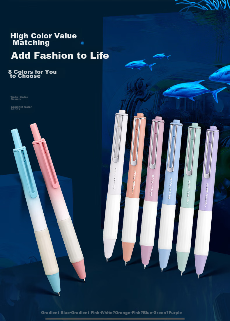 HERO Fountain Pen 3176, Retractable Fountain Pen for Third-Grade Elementary Students, Iridium Nib, Blue 9