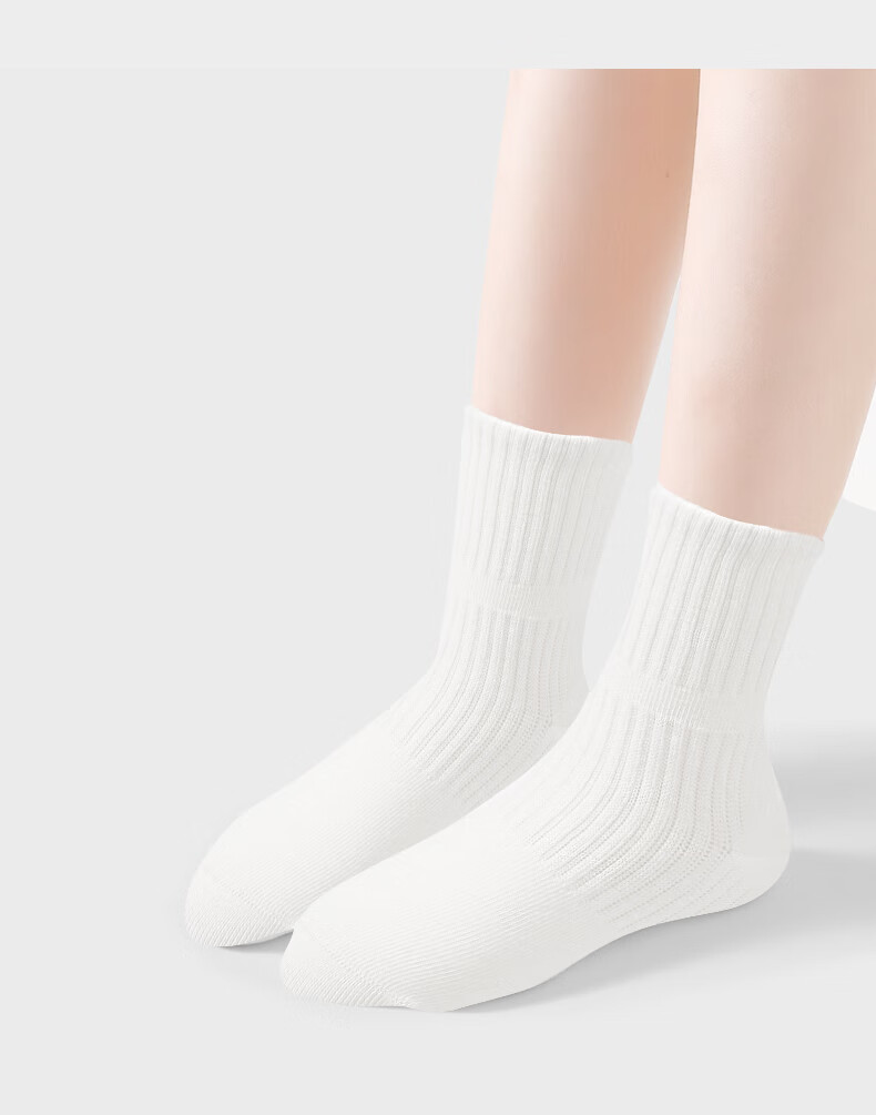 Barbie Children's Socks, Student White Socks, School Boys' Spring And Autumn Cotton Socks, Girls' Thin White Sports Socks, Short Socks 9