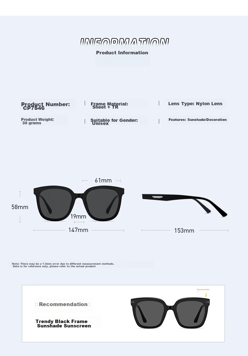 CAPONI Polarized GM Sunglasses for Women And Men, Slimming Effect, UV Protection, Sun Protection, Driving Glasses, High Definition, Premium Feel 14