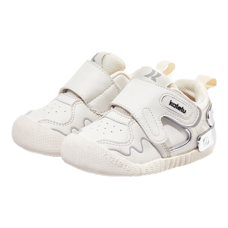 Katetu Baby Walking Shoes, Spring New Product Little K Shield Functional Shoes, for Boys And Girls, Toddler Kindergarten White Shoes X3CE016