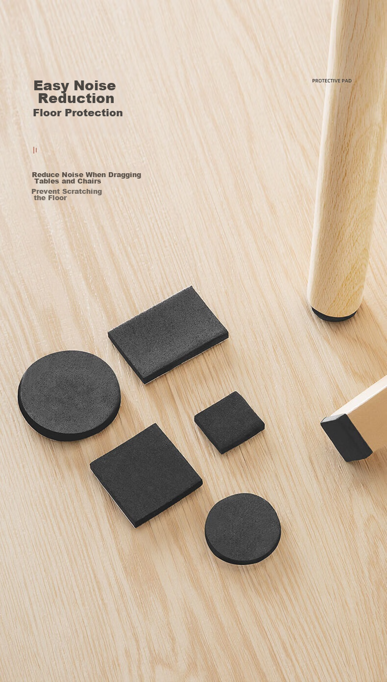 Hujia Chair Foot Pads, Non-Slip And Sound-Absorbing, Table And Chair Leg Quiet Pads, Cuttable EVA Material 3