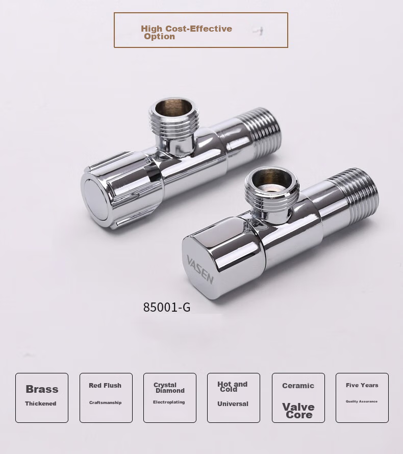 Weixing Toilet Check Valve, Brass with Backflow Prevention Valve Ceramic Core, Cold And Hot Water Compatible, 1/2 Inch Inlet 1123 3