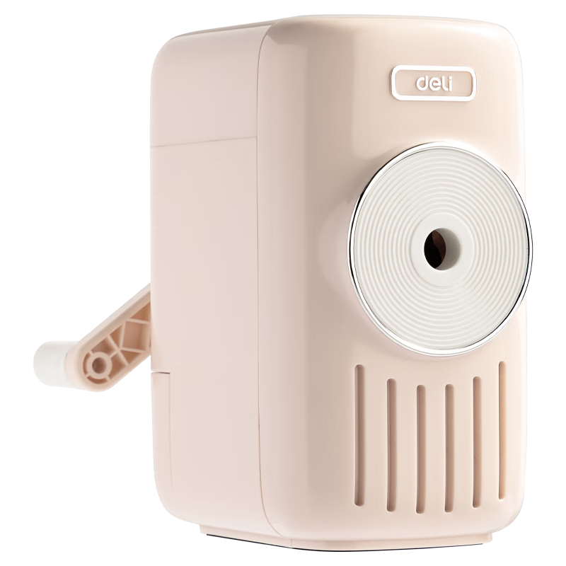 Deli Automatic Pencil Sharpener, Five Adjustable Settings, Time-Saving, Labor-Saving, Less Likely to Break Pencils, Exam, Children's Birthday, Graduation Gift, Suitable for Boys And Girls, Macaron Pink Model