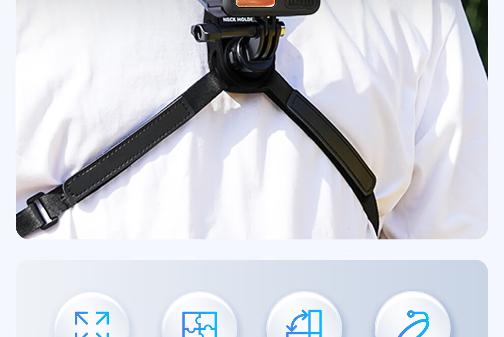 Jingxuan JINGDONG Self-Branded DJI Action6/4 Motorcycle Mount Compatible with GoPro Bicycle Mount Insta360 Tube Clamp [Panoramic DJI 360] 2