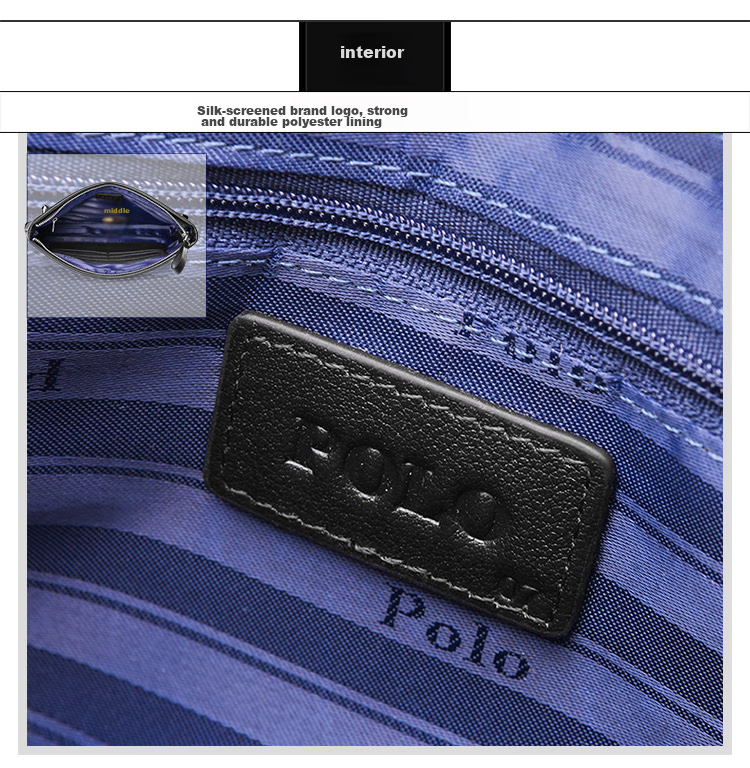 POLO Men's Handbag, Top-Grain Leather Clutch, Wallet, Cash Envelope Bag, Coin Purse, Birthday Gift for Boyfriend 19