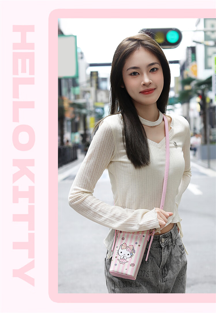 Mesuca X Kuromi Handbag, Women's Portable Phone Bag, Shoulder Crossbody Small Purse, Birthday Gift for Girls 52