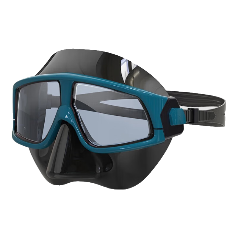 WATERTIME / Shuichuan Diving Mask, Snorkeling Goggles with Integrated Nose Bridge, Swimming Glasses, Anti-Choking Water Equipment, Diving Face Mask